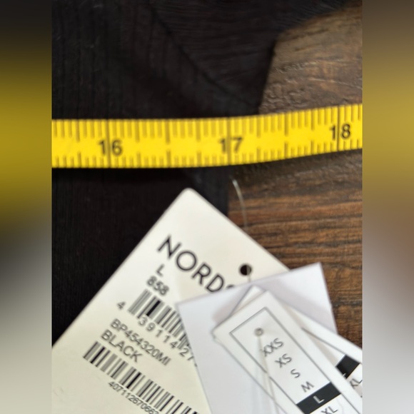 BP Nordstrom Womens Ribbed
Knit Mini Dress lettuce EDGES
Tied SZ LG BLACK - Picture 6 of 12